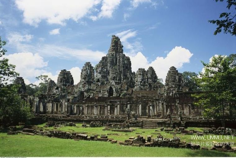 Exterior of Bayon Temple Angkor Thom, Cambodia